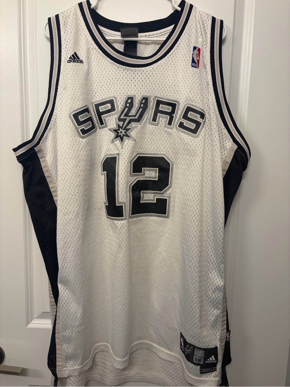 SAN ANTONIO SPURS- BRUCE BOWEN JERSEY STITCHED SWINGMAN ADIDAS Size XXL + 2
All